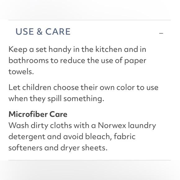 Norwex Counter Cloths - sea mist with mushroom trim - Picture 3 of 4